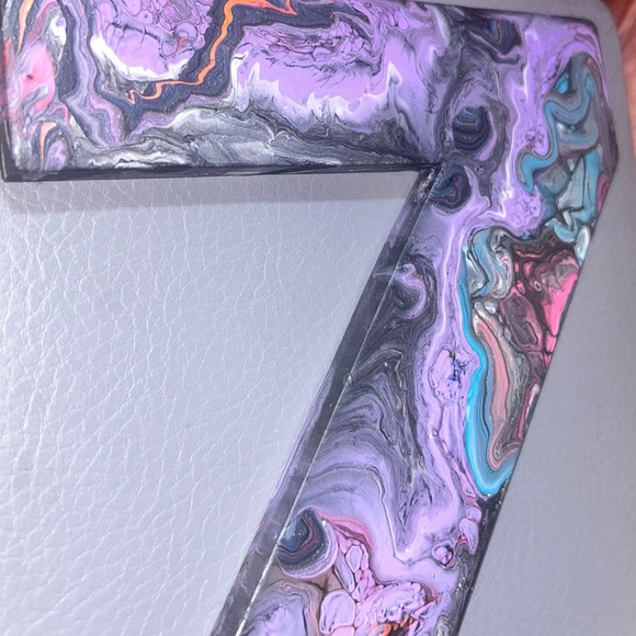 Paint Pour Custom Letters - one of a kind every time - Picture 9 of 16